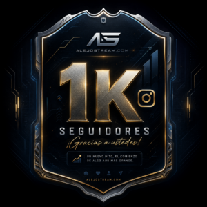 1K SEGUIDORES INSTAGRAM (BAJO PEDIDO)