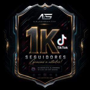 1K SEGUIDORES TikTok (BAJO PEDIDO)