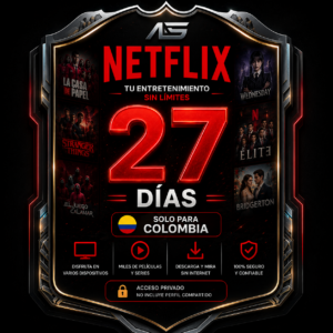 NETFLIX COL 27 DIAS PANTALLA